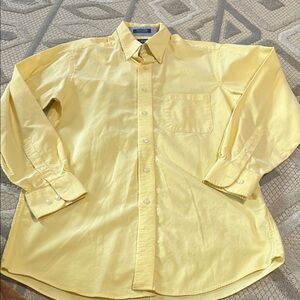 Chaps Yellow Casual Button Down Shirt with Relaxed Fit